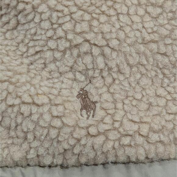 Polo Ralph Lauren Hi-Pile Fleece Jacket Men's Large Tan Full Zip Sherpa NWT - Picture 5 of 11